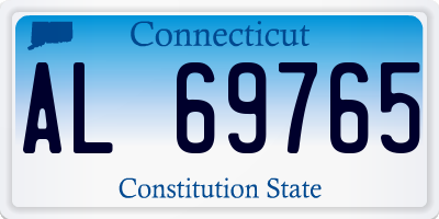 CT license plate AL69765