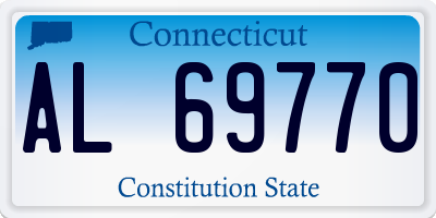 CT license plate AL69770