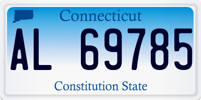CT license plate AL69785