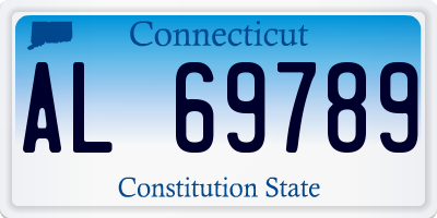 CT license plate AL69789