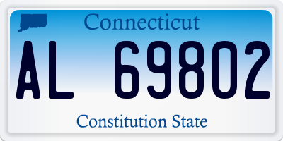 CT license plate AL69802
