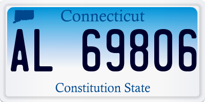 CT license plate AL69806
