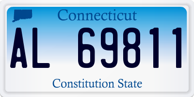 CT license plate AL69811