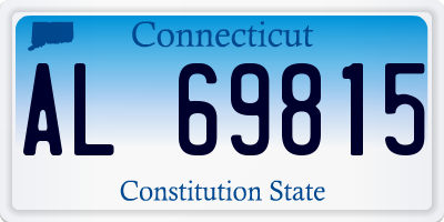 CT license plate AL69815