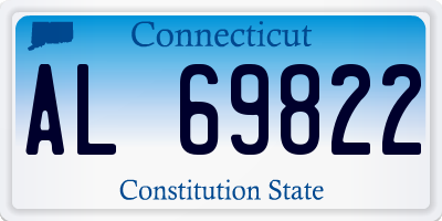 CT license plate AL69822