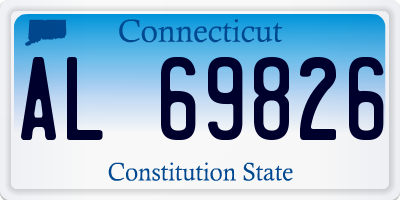 CT license plate AL69826