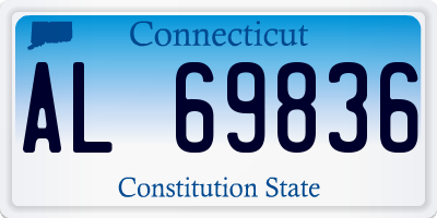 CT license plate AL69836