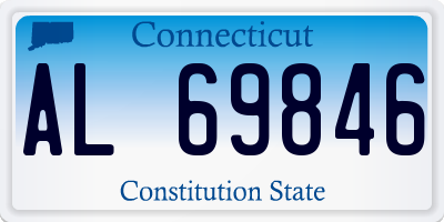 CT license plate AL69846