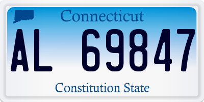 CT license plate AL69847