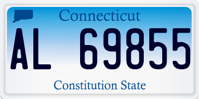 CT license plate AL69855