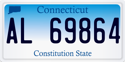 CT license plate AL69864