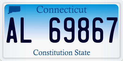 CT license plate AL69867