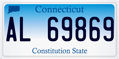 CT license plate AL69869