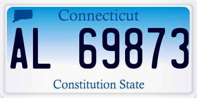 CT license plate AL69873