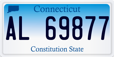 CT license plate AL69877