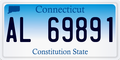 CT license plate AL69891