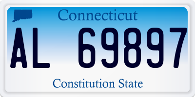 CT license plate AL69897