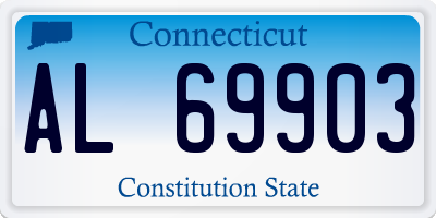CT license plate AL69903