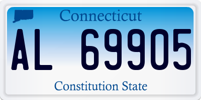 CT license plate AL69905