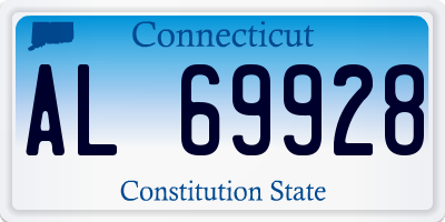 CT license plate AL69928