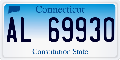 CT license plate AL69930