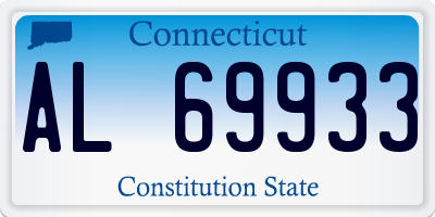 CT license plate AL69933