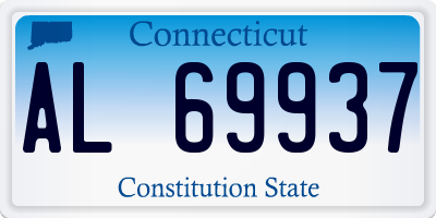 CT license plate AL69937