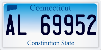 CT license plate AL69952