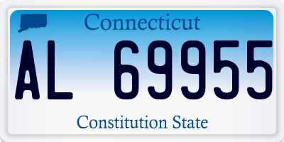 CT license plate AL69955