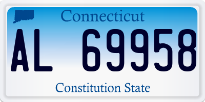 CT license plate AL69958