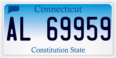 CT license plate AL69959