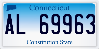 CT license plate AL69963