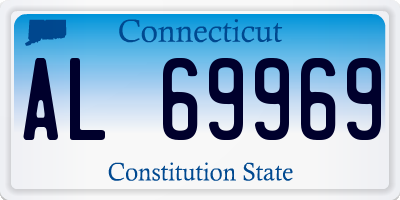 CT license plate AL69969