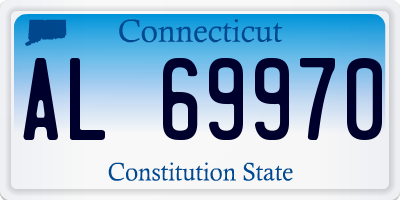 CT license plate AL69970