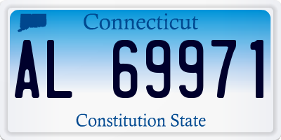 CT license plate AL69971
