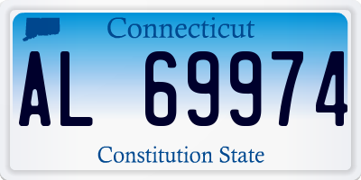 CT license plate AL69974