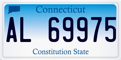 CT license plate AL69975