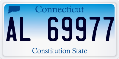 CT license plate AL69977