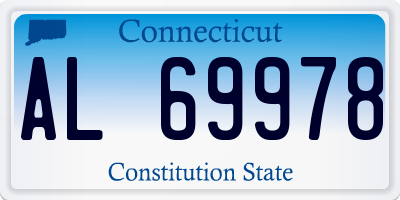 CT license plate AL69978