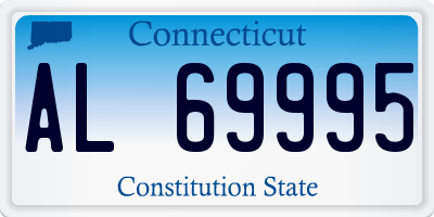 CT license plate AL69995