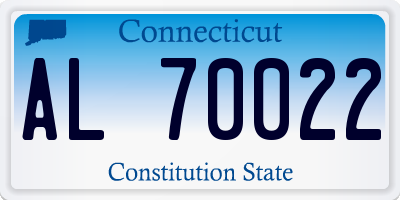 CT license plate AL70022