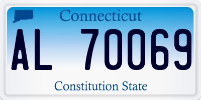 CT license plate AL70069