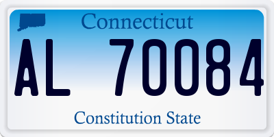 CT license plate AL70084