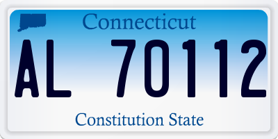 CT license plate AL70112