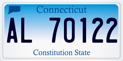 CT license plate AL70122