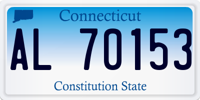 CT license plate AL70153