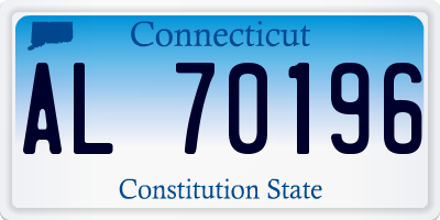 CT license plate AL70196