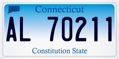 CT license plate AL70211