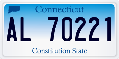 CT license plate AL70221