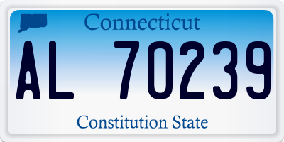 CT license plate AL70239